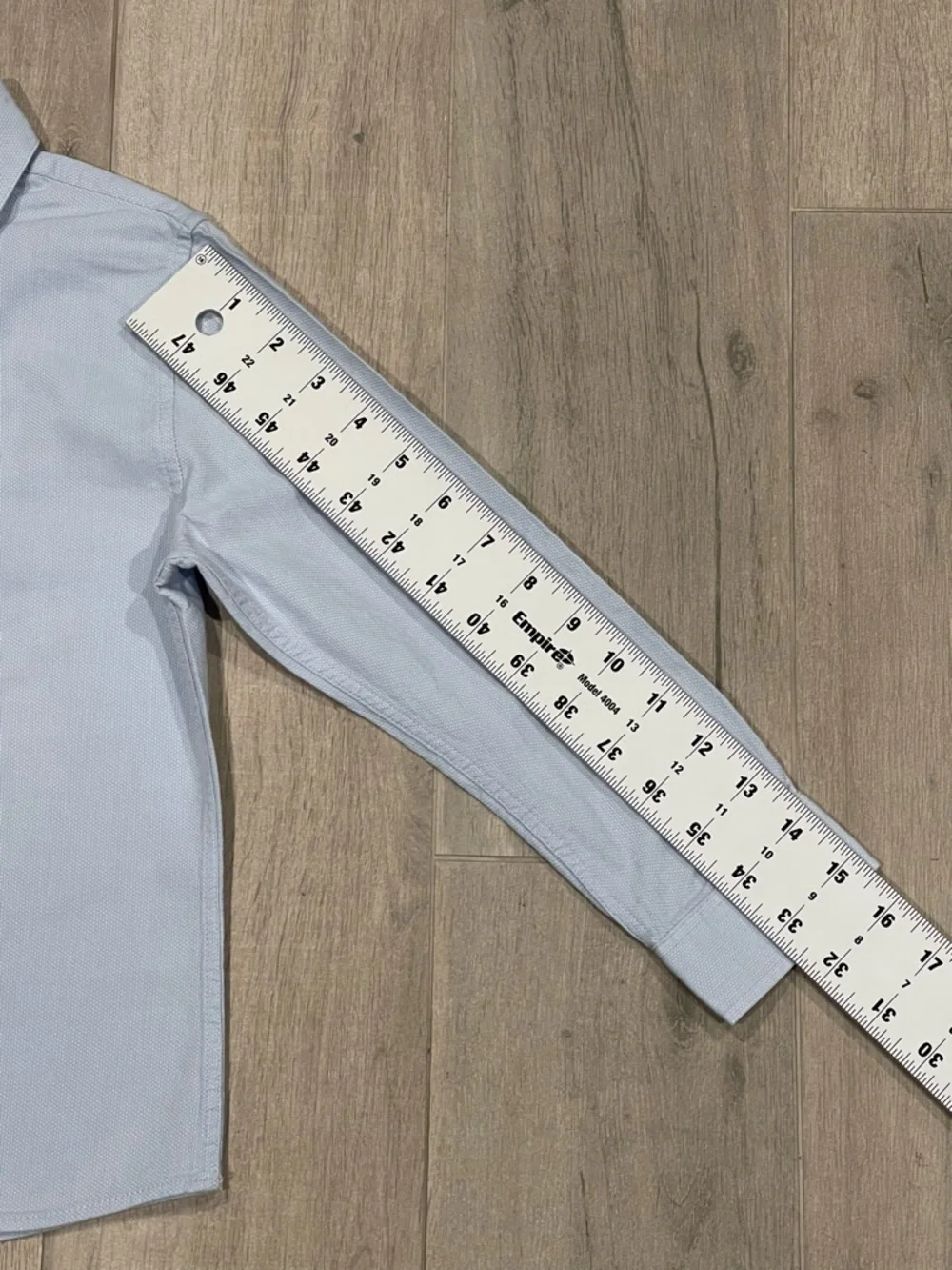 ZARA Boys Slim Fit Dress Shirt Size 7 (122 cm) Light Blue Button Down